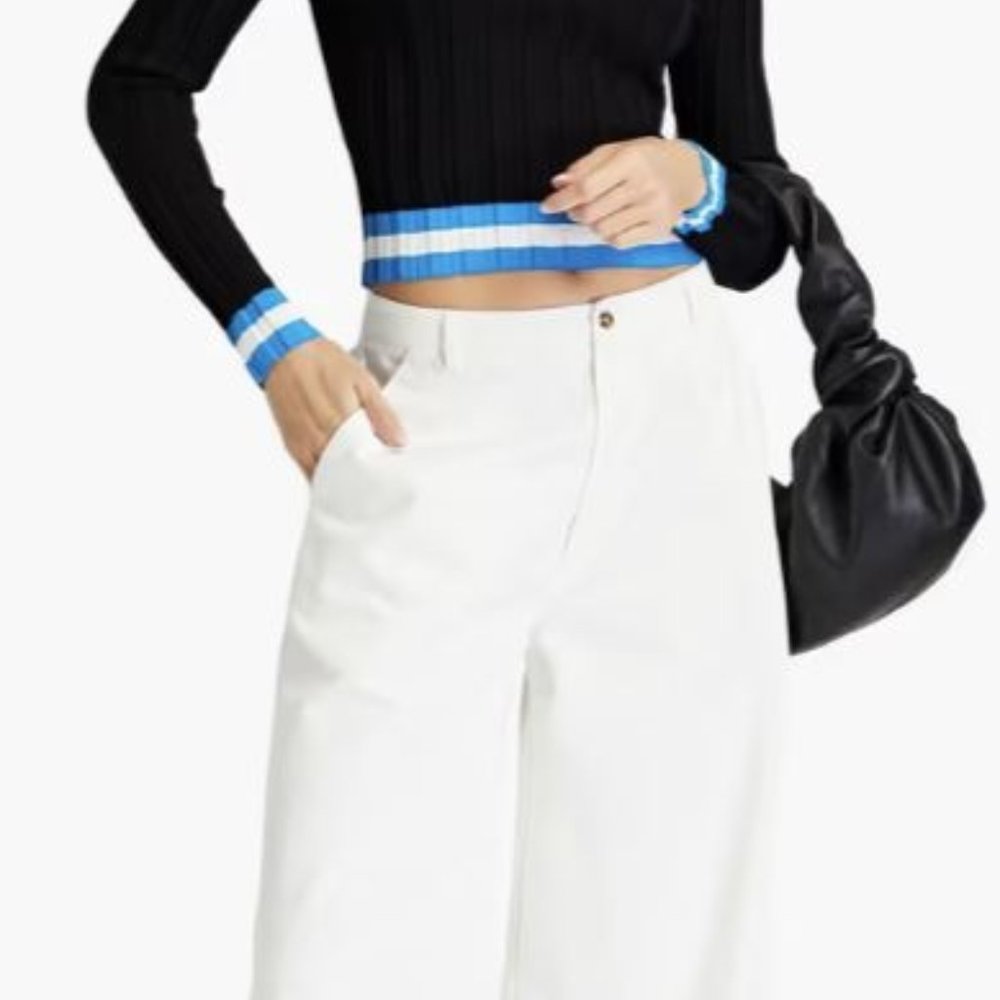 SOLID & STRIPED - LINDSEY PANT - MARSHMALLOW - SIZE MEDIUM